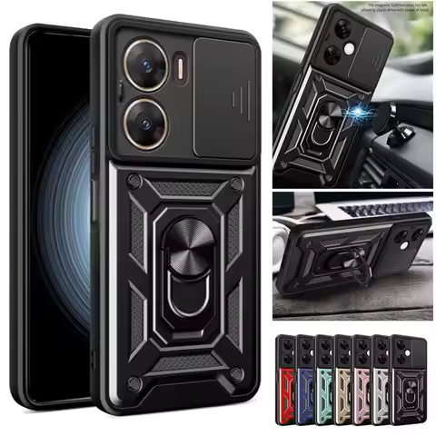 Armor Case For VIVO V29 5G V29e V27 Pro V27e V25 V25e V23 V23e V21 X80 Lite Cover Lens Protection Wi