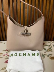 Longchamp Roseau系列粉色肩包M