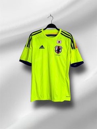 Adidas愛迪達 2014巴西世界盃足球 螢光黃日本隊客場球衣 0137【衫之小朱】