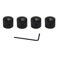 MSRC 4 PCS New Volume Wrench Black Dome Knobs Electric Guitar Bass Tone Control Knobs Guitar Parts