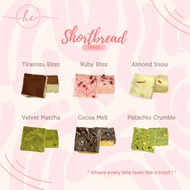 Honeycottons Shortbread Cookies - Raspberry,Tiramisu,White Chocolate,Pistachio,Matcha,Cocoa, (24pcs)