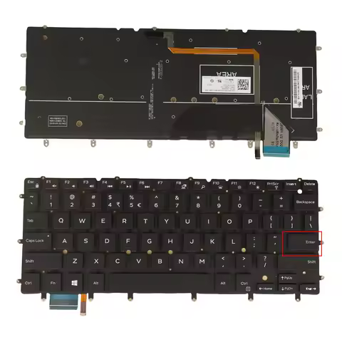 US Hebrew HB Canadian CA Keyboard For DELL XPS 13 9343 9350 9360 P54G001 P54G002 0DKDXH 04XVX6 09XJK