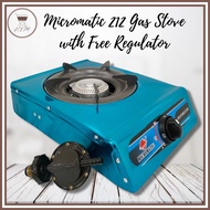 MICROMATIC 212 SINGLE BURNER GAS STOVE WITH REGULATOR / GAS STOVE / SINGLE BURNER WITH FREE REGULATOR / MICROMATIC GAS STOVE