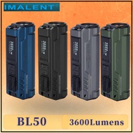 IMALENT BL50 Rechargeable EDC Flashlight 3600 Lumens, UV Light&White LED Portable Flashlights Dual L