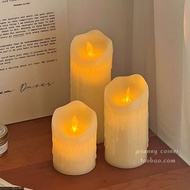 燭淚搖擺燈芯led電子蠟燭燈 浪漫氣氛燈擺飾 桌面裝飾小夜燈