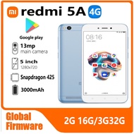 Xiaomi Redmi 5A สมาร์ทโฟน4G เฟิร์มแวร์ทั่วโลกโทรศัพท์มือถือดั้งเดิมโทรศัพท์มือถือโทรศัพท์มือถือ Andr