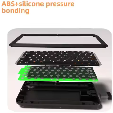 Mini Keyboard Bluetooth-compatible 5.0/2.4G Dual Mode 64 Keys RGB Backlight Type-C Rechargeable,Gyro
