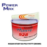 NISSAN HITARY 928 POLY PUTTY ( BROWN ) 1KG With HARDENER
