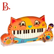 KEYBOARD piano✭B.Toys than music big mouth cat piano children's keyboard toy baby music microphone 🎤