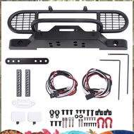 for TRX4 Metal Front Camel Trophy Bumper with Light for 1/10 RC Crawler Car  TRX4 -4