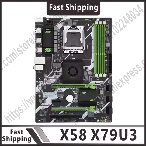 X58X79U3 LGA 1366 motherboard memory 3-channel LGA1366 supports REG ECC DDR3 and Xeon processor USB3