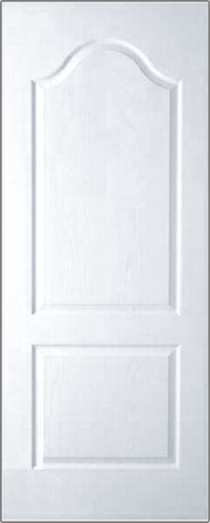 ประตูไม้อัด ประตูลูกฟัก สีขาว มีลวดลายให้เลือก ขนาด 80x200 / 80x180 ซม. ( เฉพาะบานประตู )