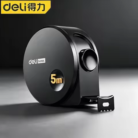 DELI 3/5 Meters Digital Tape Measure Carbon Steel Retractable Measuring Ruler Portable Hand Tool For