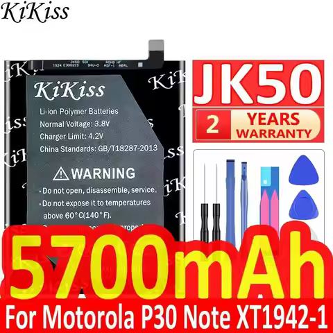 Battery JK 50 5700mah For Motorola MOTO G7 Power XT1955 XT1942-1 Z3 XT1941P30 P30 Note JK50 + TOOLS
