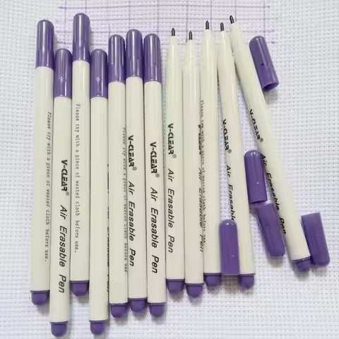 VCLEAR Air Erasable Marker Pen in Purple Fabric Chaco Ace pen Violet Clothing Marking Pen 12 pcs Cha