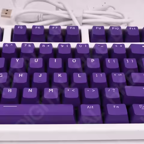 104 Keys ABS Keycaps Purple OEM Profile Height Suit for Mechanical Keyboard 61 87 104 Keyboard Anne 
