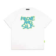 ABOVE AND OVER - SILK WHITE T-SHIRT