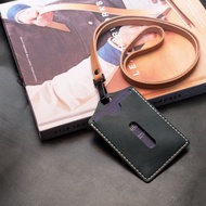 掛頸皮繩直式證件套 | 手縫完成品 | BSP134