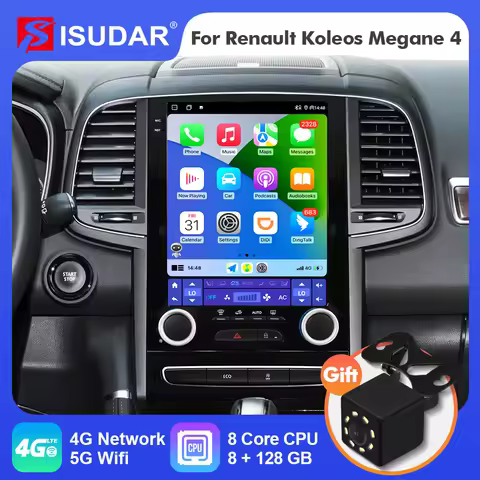 ISUDAR Android 12 Car Radio For Renault Samsung SM6 Talisman Koleos Megane 4 2017 Auto Multimedia 2