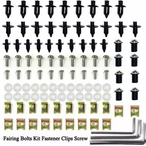 Motorcycle Accessories Fairing Screw Body Bolt Nut Kit Clips Screws Set For Yamaha FJR1300 FJR FJ-R