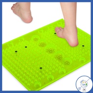 Reflexology Foot Massage Mat Stimulates Blood Circulation Acupressure Feet Massager Plate Board with Magnet (2. Foot Shape Mat)