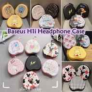 READY STOCK For Baseus H1i Headphone Case Live-action Cute Cartoons Pattern Headset Earpads Storage 