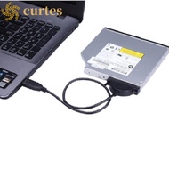 CURTES CD/DVD-ROM Drive Cord, Mini Sata II 7+6 USB 2.0 To Mini Sata Cable, Converter 13Pin Adapter U