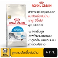 อาหารแมว Royal Canin INDOOR โรยัล คานิน แมวโต เลี้ยงในบ้าน 4 กิโลกรัม