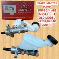BRAKE MASTER PUMP 2PIPE 3/4 ABS MYVI 1.0 1.3 OLD MODEL 47201-BZ040 SANYCO READY STOCK