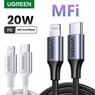 UGREEN MFi 20W PD USB C to Lightning Cable US304 for iPhone 14 13 12 Pro Max Fast Charging Type C Cable for iPhone for iPad