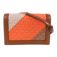 Michael Kors 塗層帆布Shoulder Bag金扣鏈帶肩背袋