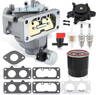 GoaMotors 15004-1010 Carburetor with 49065-0724 Oil Filter Fit for Kawasaki FX850V FX801V FH641V FH6