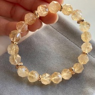 提升財運/自信 水晶手鏈 黃阿賽