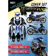Veliozi Cover Set | LC Y15ZR Monster Energy | Spare Parts &amp; Motorcycle Accessories