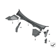 BMW G20 WIPER GANIS 51717427848  3 SERIES G20 G80 Scuttle Panel