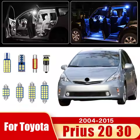 For Toyota Prius 20 30 2004 - 2010 2011 20122013 2014 2015 Car LED Bulbs Interior Lamp License Plate