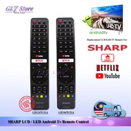 SHARP LCD LED SMART TV REMOTE CONTROL GB326WJSA / GB346WJSA SHARP ANDROID TV REMOTE WITH GOOGLE VOIC