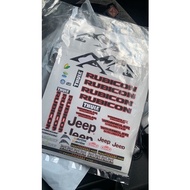 PEHSTICKERS jeep rubicon custom decals