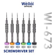 IPHONE WEILAI WI-673 SCREWDRIVER SET PRECISION SCREWDRIVER KIT (T2)1.2/(Y)0.6/(*)0.8/(+)2.5/(+)1.5/(