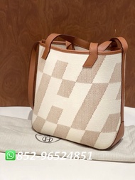 99新✨全港最平 ‼支持面交陪驗 ‼🌈Hermes Cabas H en Biais 27 H082830CAAC Ecru/ Naturel/ Gold 淡褐色 土黃色 棕色💖可手拎👏現貨 支持陪驗