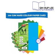 A4 Size 230gsm Multi Colour / Hard Cover Card / Hard Card / Art Card / Kertas Keras (1 Sheets)