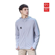 OCTOVIC - Jaket Olahraga Mirip UniqLo Uniq QLO Mesh Airism Pria Wanita Bahan KAOS Pria Jaket Hoodie Uv Protection