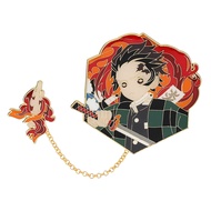 Anime Demon Brooch Slayer Pin -Tanjiro Nezuko Shinobu Figure Sword Enamel Pins Badges Cosplay Jewelr