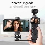 BRDRC Phone Holder For DJI Pocket 3 Phone Mount Camera Monitor Mount Fill Light Clip Clamp For