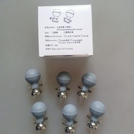 Grey ekg balloon ecg bulb electrode ekg set of 6