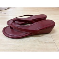 Flip-Flops With 2-Inch Heels Maroon