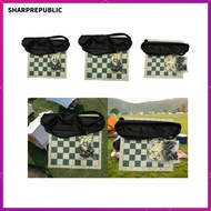 [Sharprepublic] Portable Chess Set,Deluxe Tournament Chess Set,Lightweight Games,Roll up Chess Board