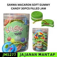 *Halal* SANWA MACARON SOFT GUMMY CANDY 30PCS FILLED JAM [JM5277]
