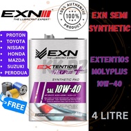‖ EXN 100% ORIGINAL ‖ EXN MOLYPLUS 10W40 4L - FREE OIL FILTER