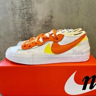 Nike BLAZER LOW / SACAI聯名低筒鞋/橘白 DD1877 100